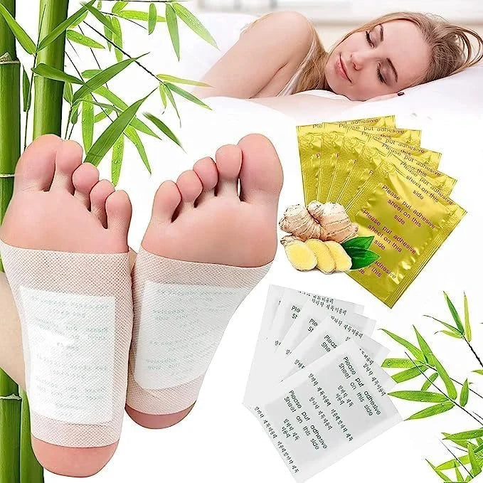 Kinoki Fat Loss & Detox Foot Patches 10 Adhesive Pads Kit Natural Unwanted Toxins Remover - Get Slim in 30 days
