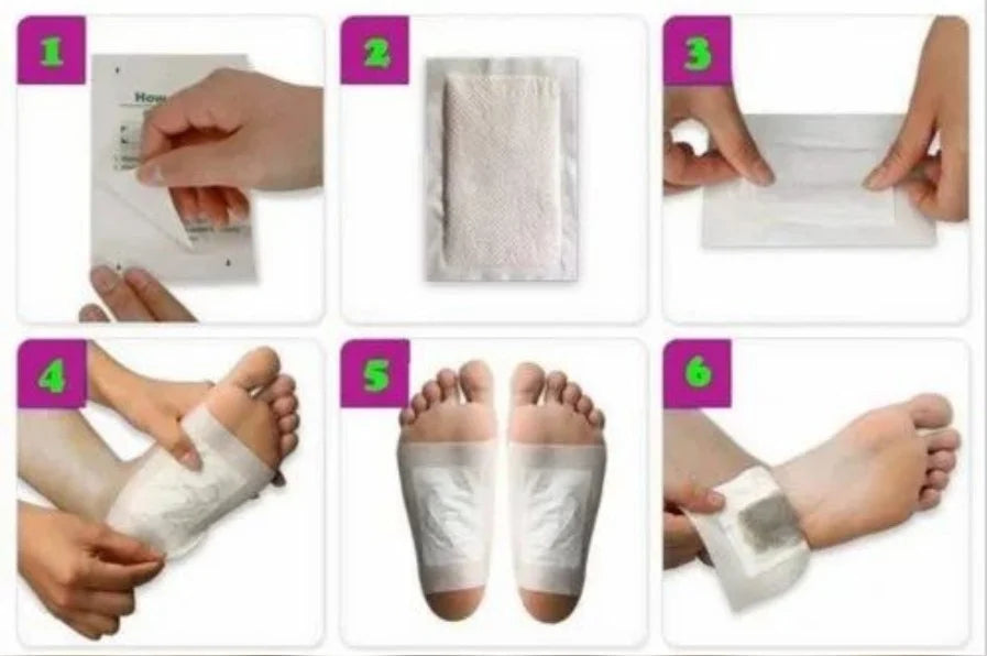 Kinoki Fat Loss & Detox Foot Patches 10 Adhesive Pads Kit Natural Unwanted Toxins Remover - Get Slim in 30 days